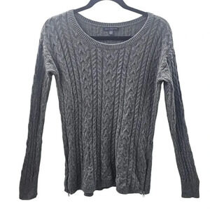 American Eagle Outfitters Gray Wool Blend Cable Knit Sweater Size‎ Medium
